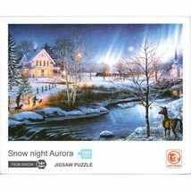 Snow Night in Aurora 1000 Piece Puzzle - $39.99