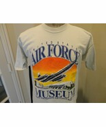 Vtg 90&#39;s Lt Tan United States Air Force Museum Wright Patterson T-shirt ... - $29.65