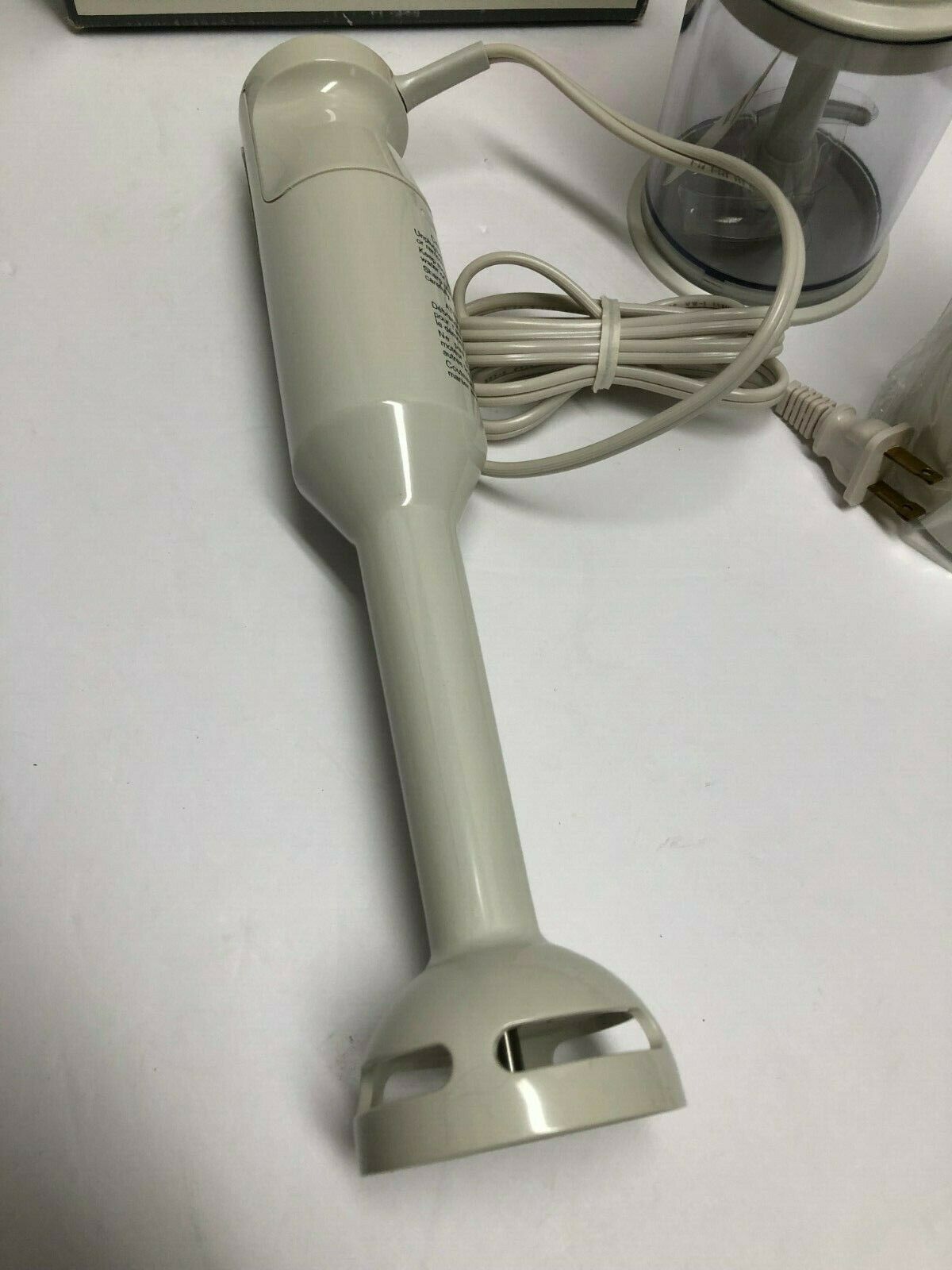 BRAUN HIGH POWER Immersion HAND BLENDER W CHOPPER WHIP DISK WALL HOLDER