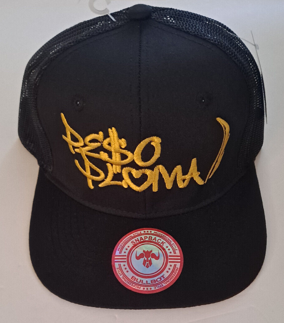 Peso Pluma Mesh Truck Hat Baseball Hat Mexican Gold Cap - Hats