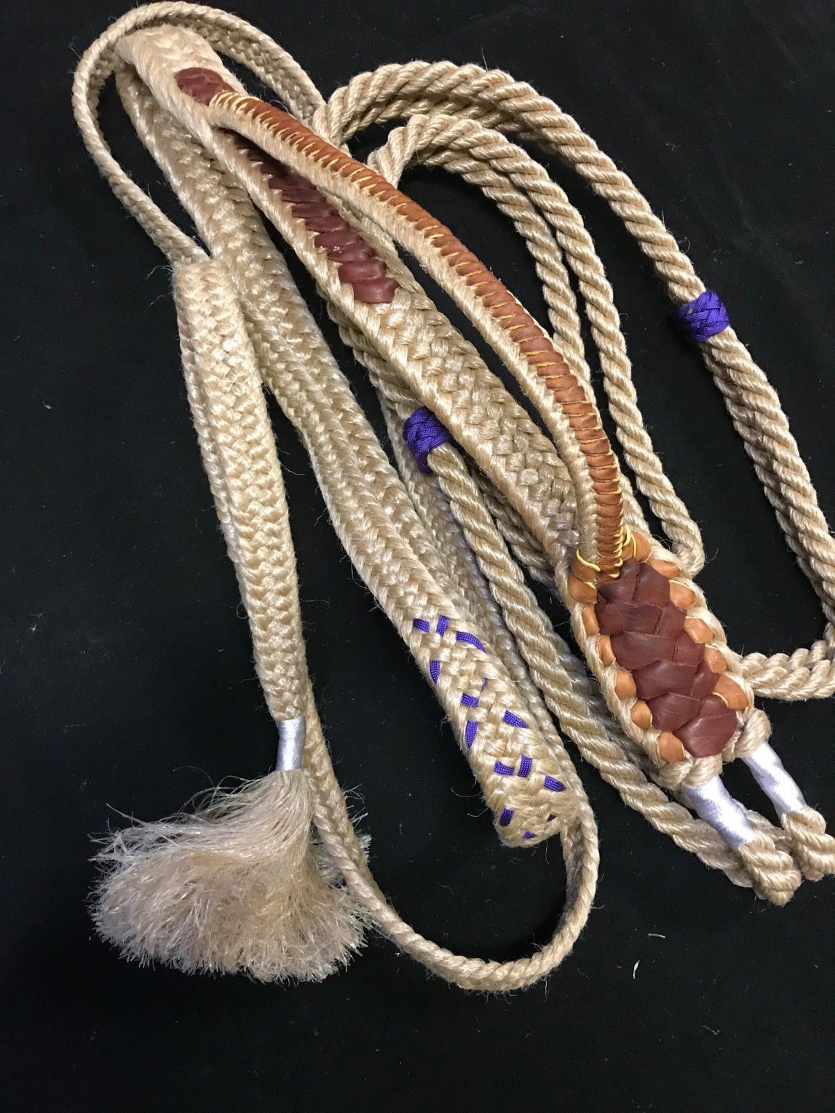 Bull rope Custom 9/9 Right hand bull ropes for sale bull riding rodeo