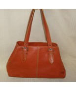 Cole Haan Orange Leather Shoulder Bag Purse  - $39.59