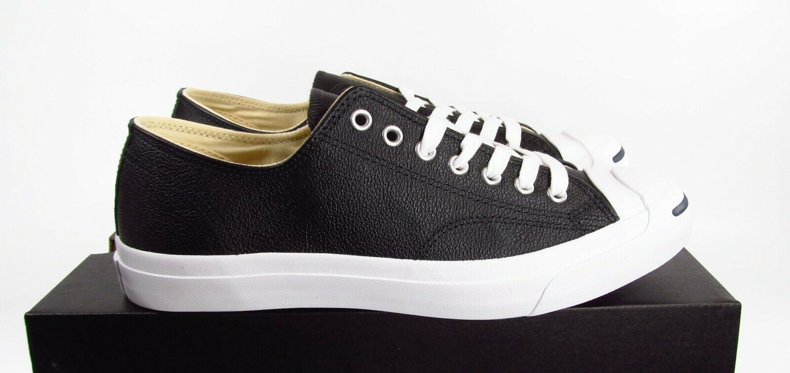 Converse Jack Purcell Black Leather Ox Low Top Sneaker 2018 Black Box ...
