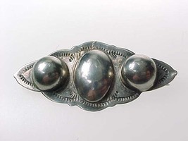 Huge Vintage Handmade Sterling Silver Brooch Pin   2 3/8 Inches - $150.00