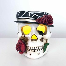 Yankee Candle Phantasmagoria Skull Jar Candle Holder Halloween Skeleton ... - $39.59