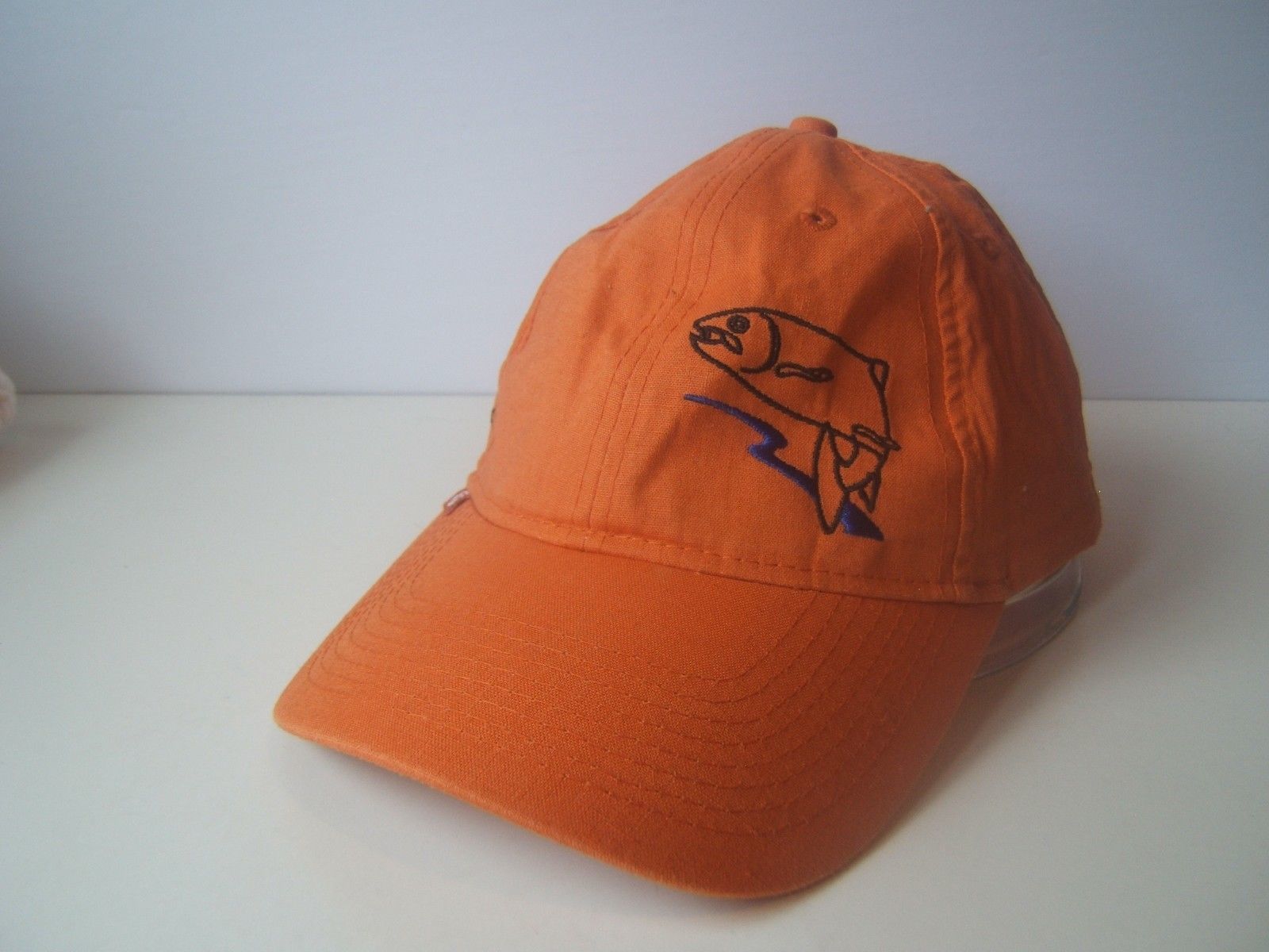 Trout Unlimited Canada Fish Hat Orange Strapback Baseball Cap Hats