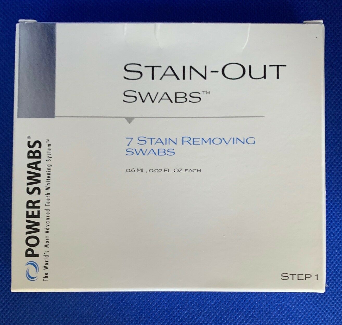 Power Swabs, StainOut Swabs for Teeth, 7 Tubes, Sheer Science, Exp 08/
