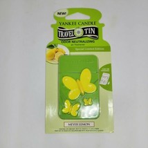 Yankee Candle Travel Tin Odor Neutralizing Air Freshener Meyer Lemon New  - $11.88