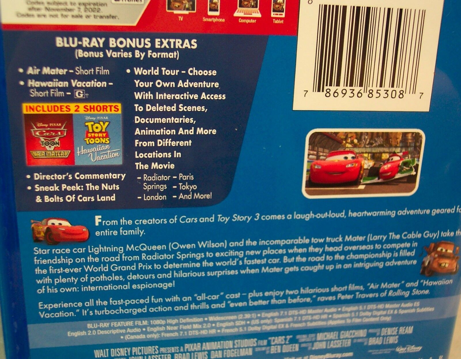 cars movie dvd set