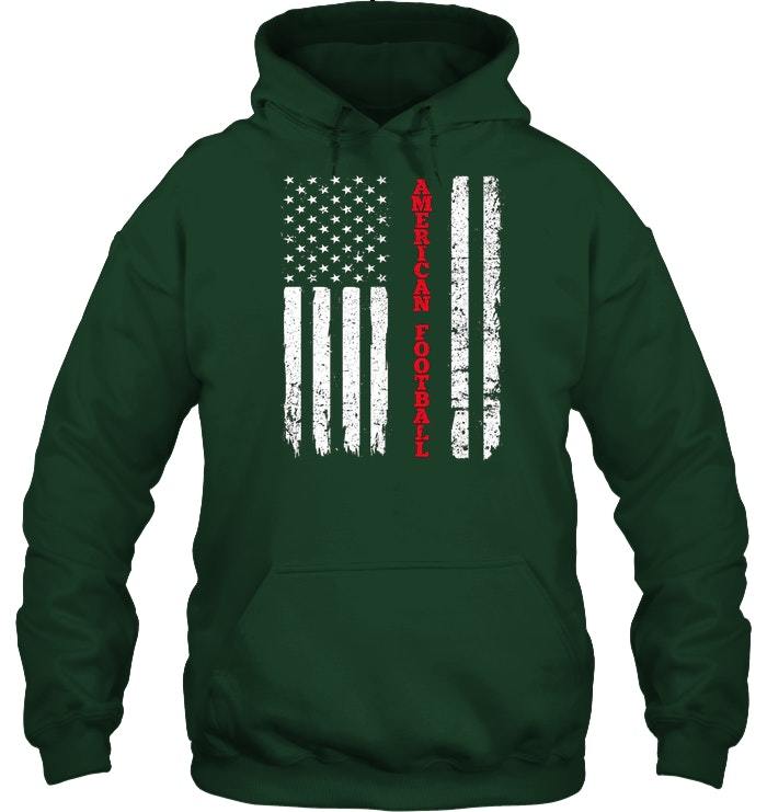 American Football Hoodie USA American Flag Sport Team Tee Sweatshirts