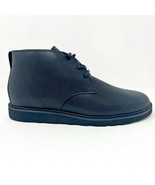 Clae Strayhorn Vibram Black Debossed Leather Mens Casual Sneakers - $74.95