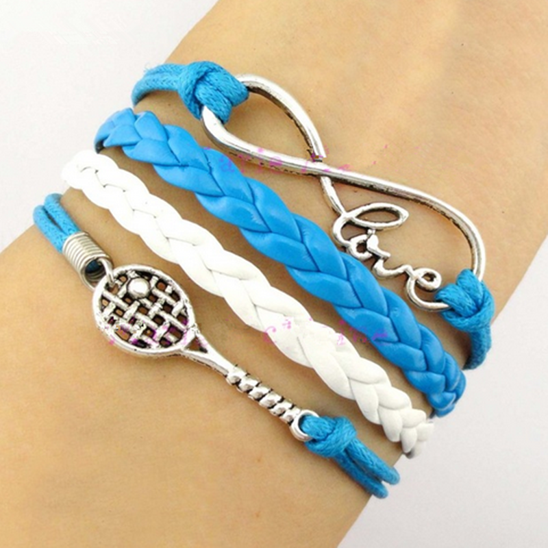 tennis ball bracelet Tennis sport fans Bracelet Tennis Racket Racquet