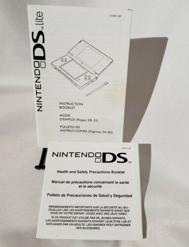 Primary image for Nintendo DS Lite Instructions Manual & Safety Booklet Only