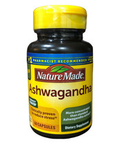 Nature Made Ashwagandha Capsules 125 mg for Stress Reduction 60 Count  - $39.48