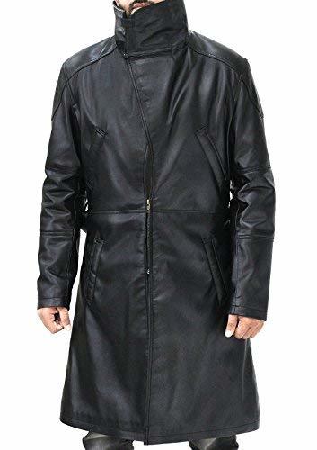 Blade Runner 2049 Ryan Gosling Fur Collar Blazer Casual Real Leather Trench Coat
