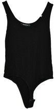 Olivaceous Women's Black Ribbed Knit Tank Top Bodysuit Size S