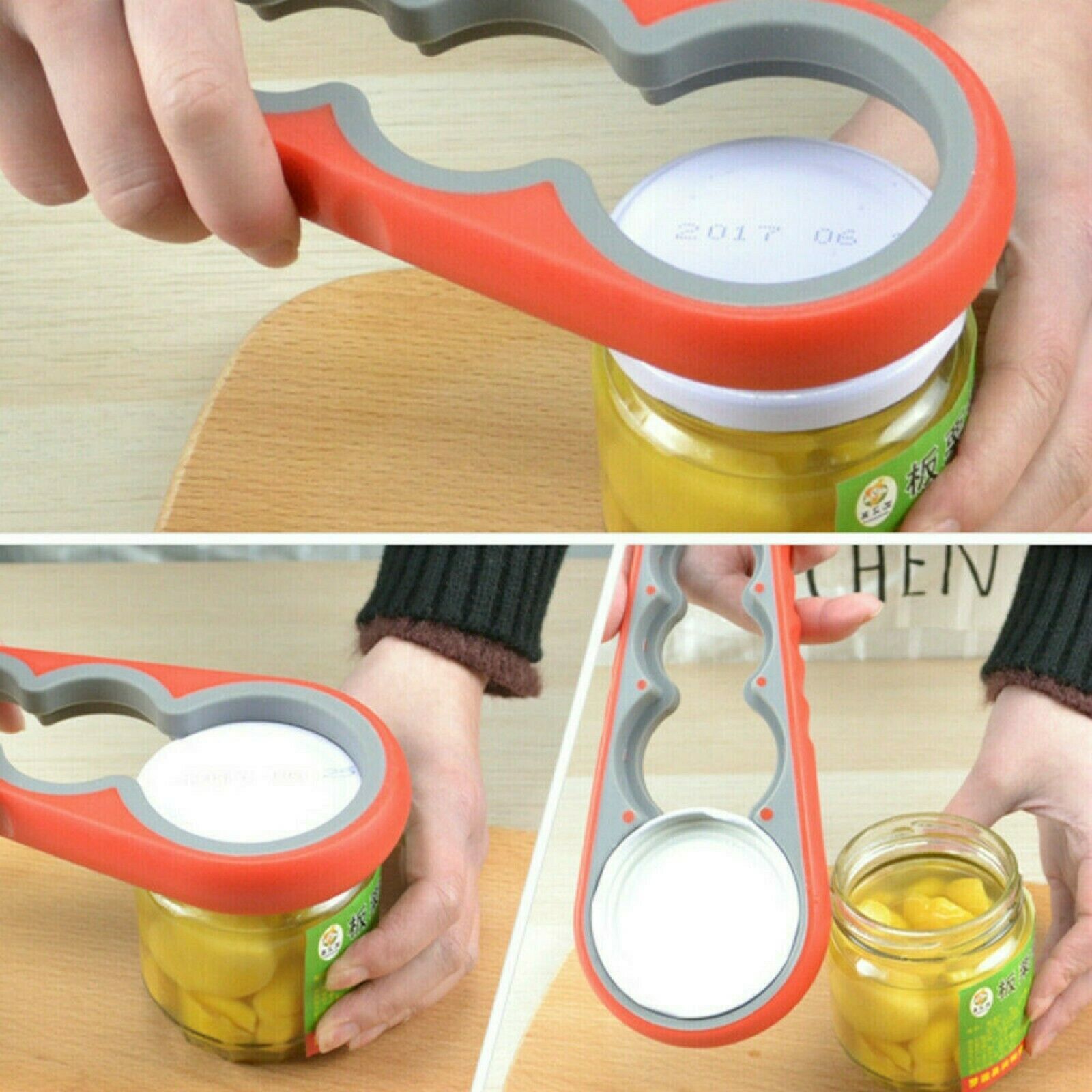 Jar Rubber Opener Lid Bottle Cap Grip Twister Remover Kitchen Tool 
