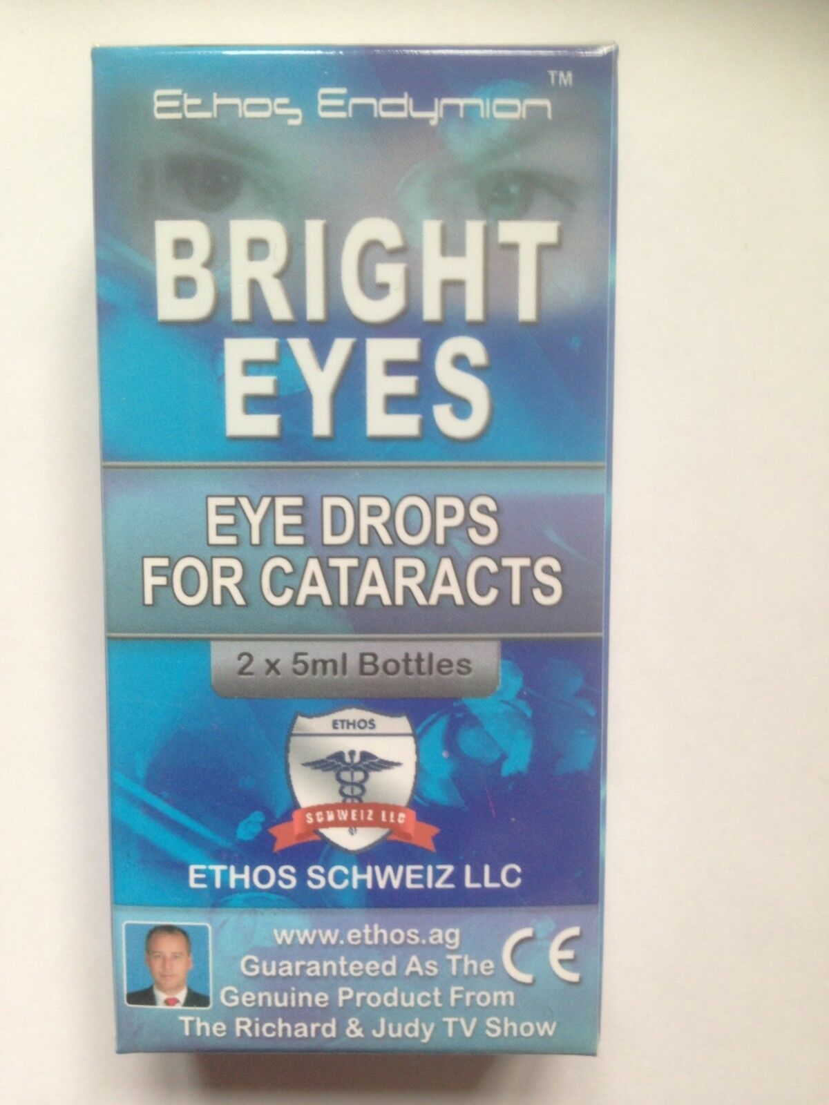 Ethos Bright Eyes NAcetylCarnosine Eye drops for Cataracts 2 Boxes