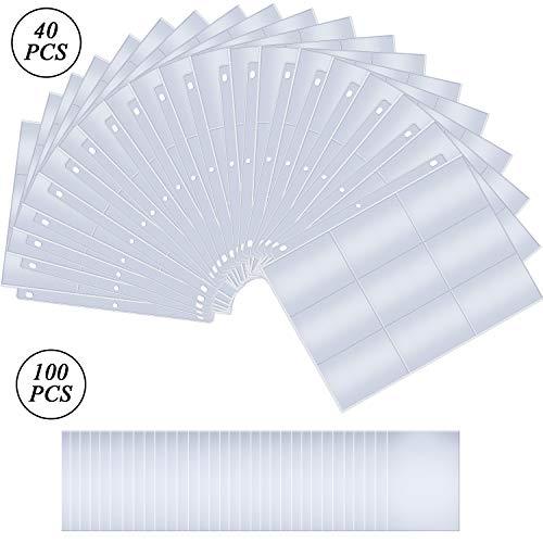 360 Pockets Trading Card Sleeves Card Sheet Protector and 100 Pieces