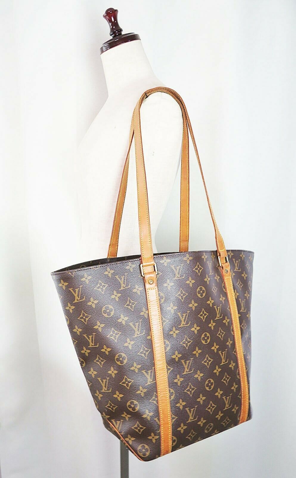Authentic LOUIS VUITTON Sac Shopping Tote Monogram Shoulder Bag #36488 - Women&#39;s Bags & Handbags