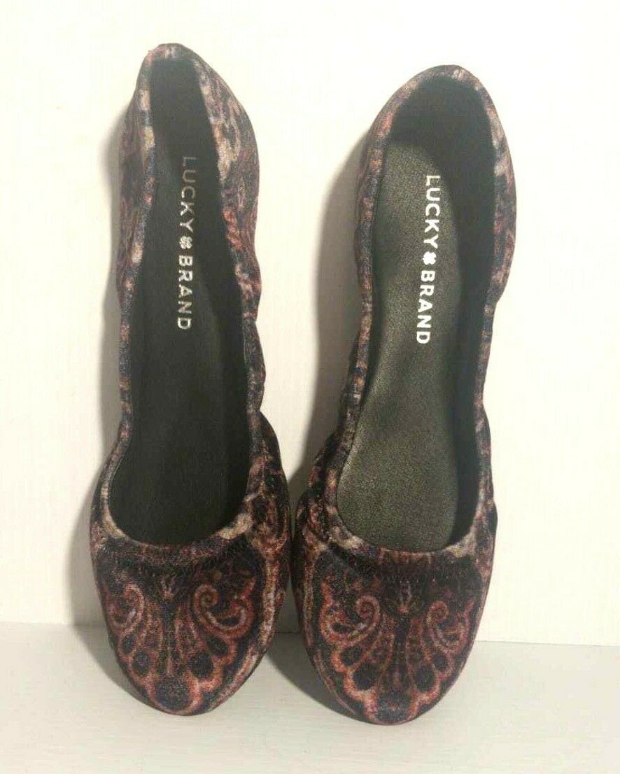 lucky brand velvet flats