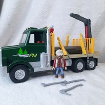 Rare Playmobil Logging Truck Timber Figurine Accessories logs PM-9115 Re... - £54.51 GBP