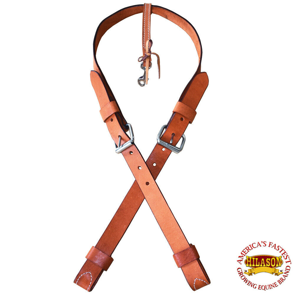 GI206 HILASON TAN WESTERN DRAFT SIZE SINGLE PLY LEATHER HORSE FLANK