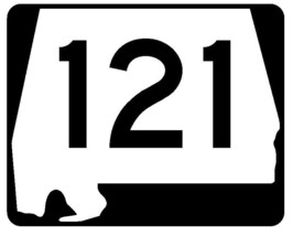 Alabama State Route 121 Sticker R4517 Highway Sign Road Sign Decal - $1.45+