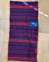 NFL New England Patriots Infinity Scarf Loop Wrap Knit Football Logo Red Blue - $7.00