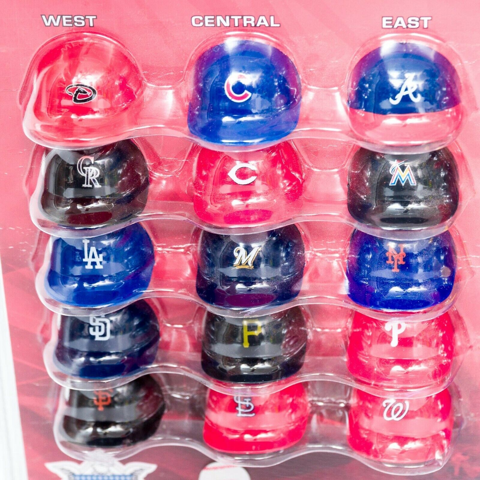 major league baseball batting helmet standings board