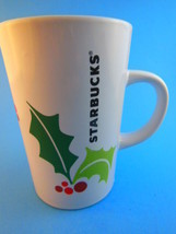 Starbucks  Christmas Mug Cup 2011 Holly &amp; Berries Excellent Condition - $11.87
