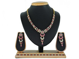 Shopping Paradize Women's Alloy Necklace set (Pink) - $63.00