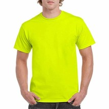 Gildan Men&#39;s Heavy Cotton Adult T-Shirt, 2-Pack, Safety Green, Medium Sh... - $13.85