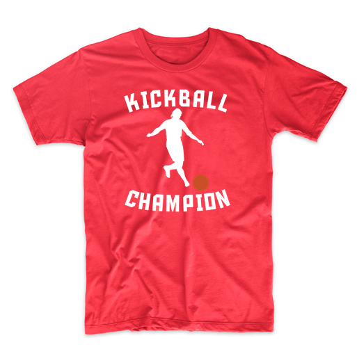 Kickball Champion Kick Ball Silhouette Funny Kickball Shirt TShirts