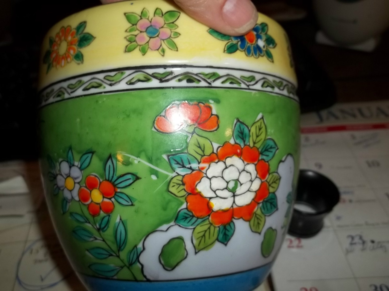 Gold Castle Chikusa Hand painted Japanese Vase c 1940's Vases & Jars