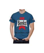 Banks Beer Logo Blue Short Sleeve  T-Shirt Gift New Fashion  - $31.99