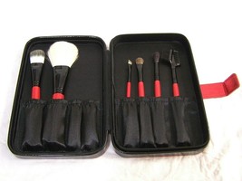 Sephora Tool Set Kit 6 Pro Makeup Brushes w/ Red Handles & Travel Carrying Case! - $29.99