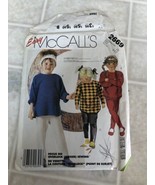 McCalls Sewing Pattern 1986 Childrens Top Pants Knits 2669 Size 3-4-5 uncut - $13.09