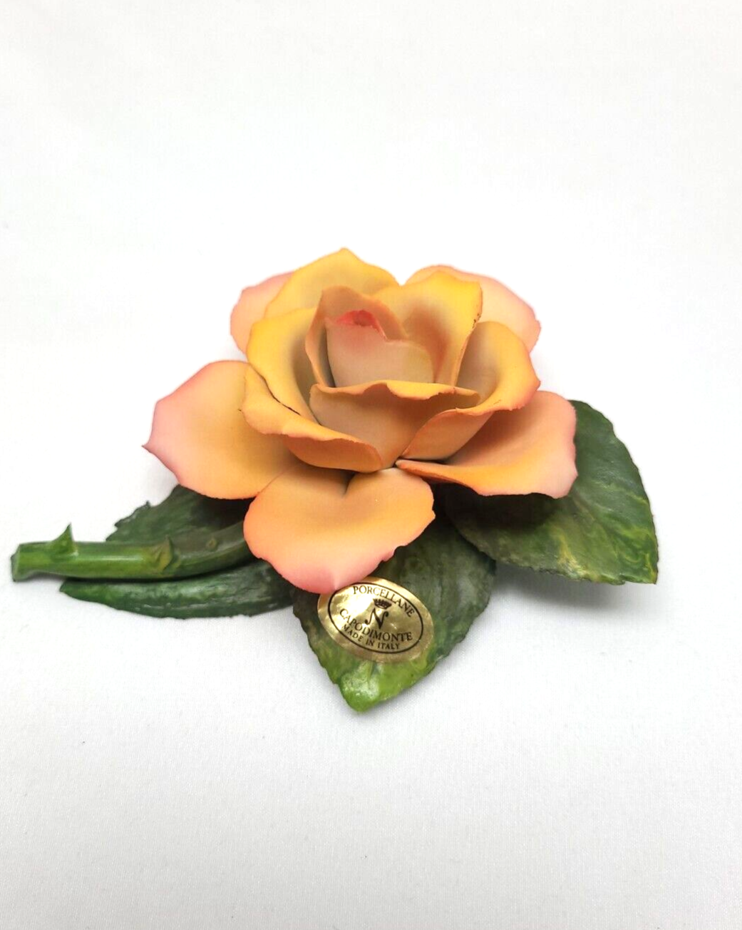 Primary image for Capodimonte Porcelain Rose Peach