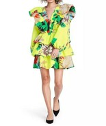 Christopher John Rogers Target Dress Floral Long Sleeve Ruffle Size 2 Ye... - $99.00