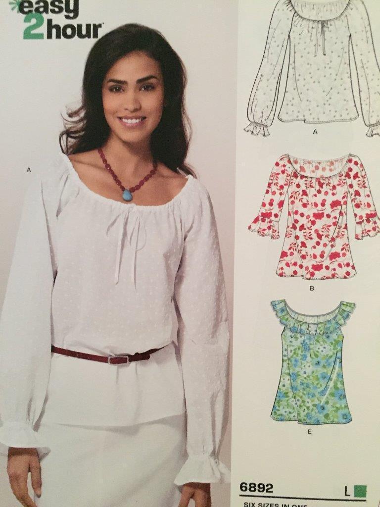 New Look Sewing Pattern 6892 Ladies Misses Easy 2 Hour Top Size 6-16 ...