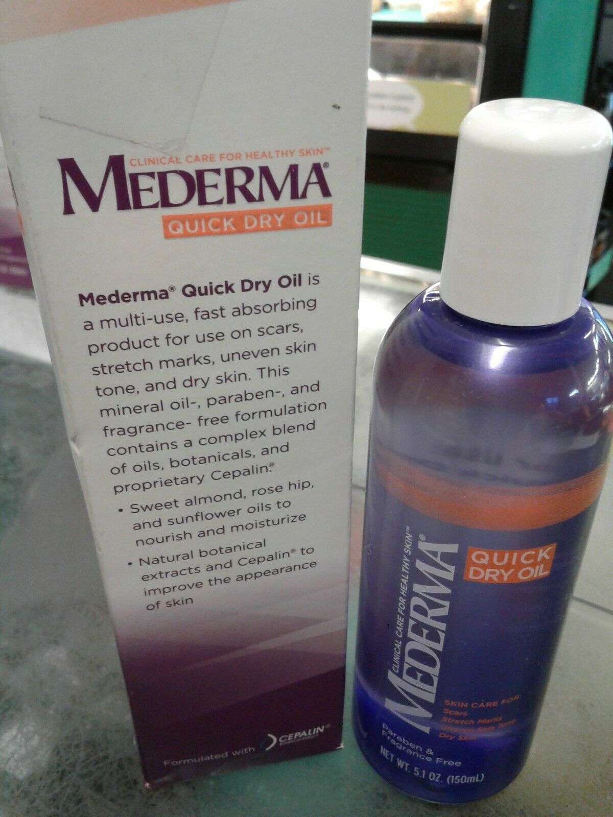 Mederma Quick Dry Oil Skincare for Scars Stretch Marks 5.1 oz / 150