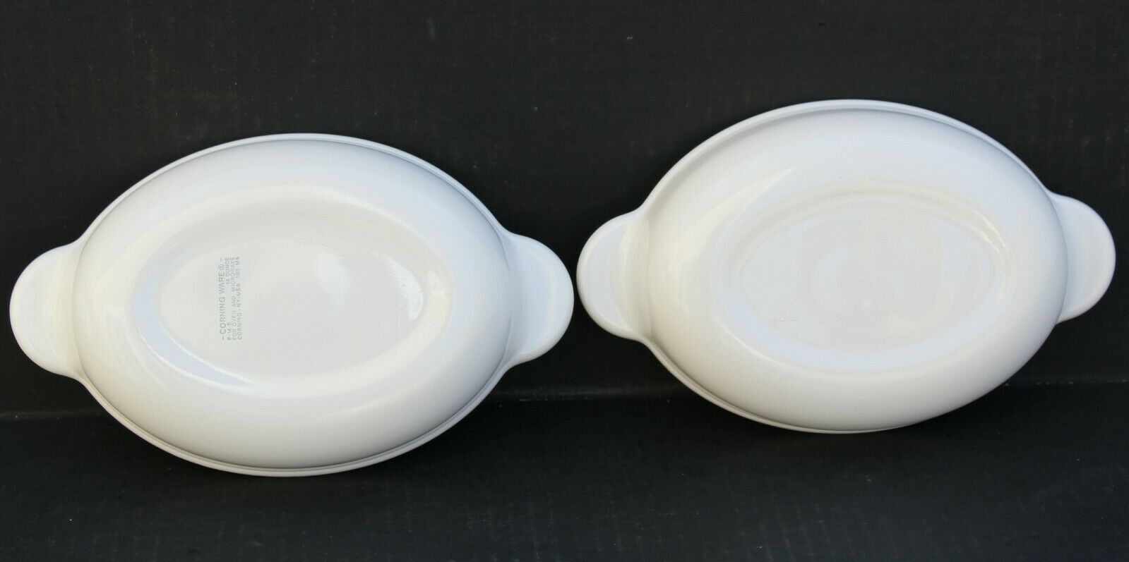 Set of 4 Corning Ware Casserette Oval Grab It Au Gratin Dishes w/Lids P