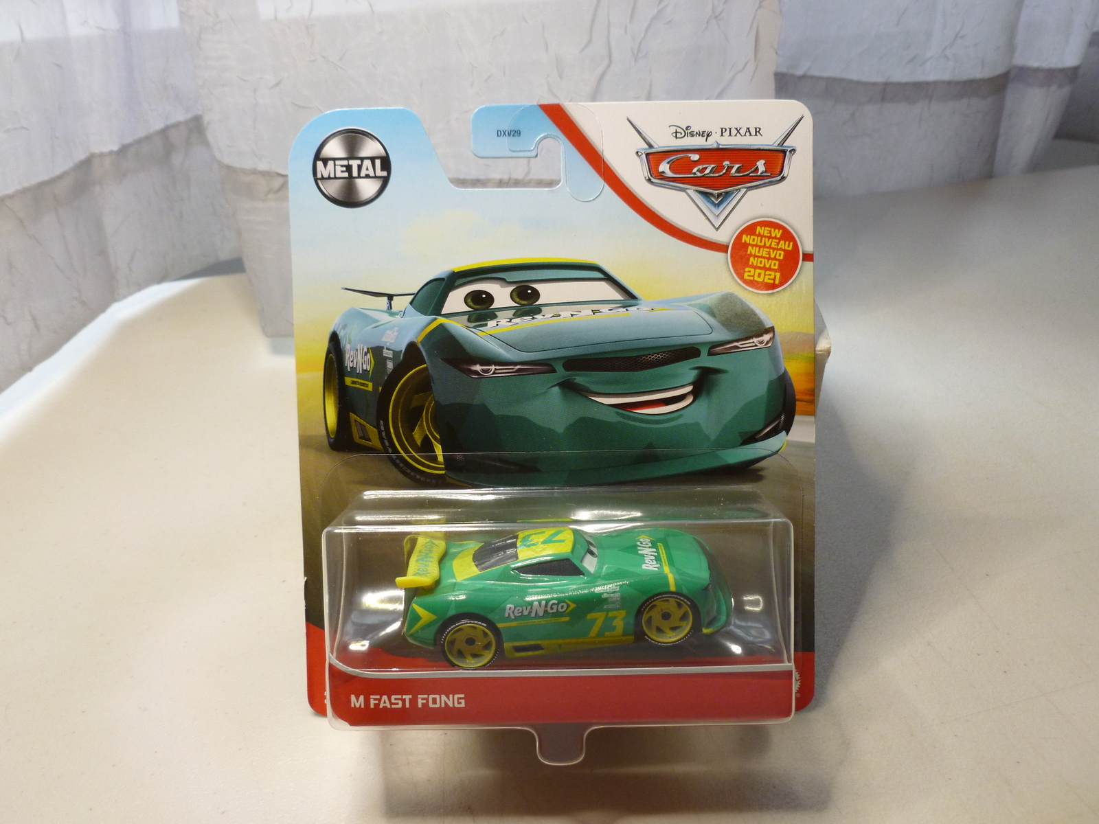 DISNEY PIXAR CARS METAL SERIES M FAST FONG REV-N-GO #73 DIECAST VEHICLE ...