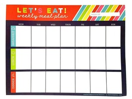 Let’s Eat Weekly Meal Plan Pad Moms Family Menu Organizer Calendar 60 Pages - $9.70