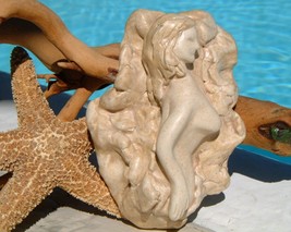 Female Nude Clay Sculpture Relief Wall Plaque Paperweight - $17.95