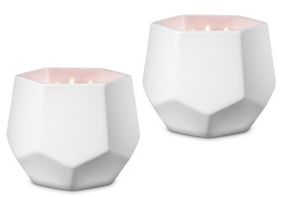 Bath & Body Works Rose Water & Ivy Geometric Candle 7 oz Lot of 2 - $32.50