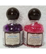 2 Recollections BOUTIQUE FLEUR Pink &amp; Purple Mini Teadrop Gems .98 oz/28... - $8.42