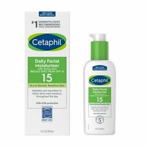 Cetaphil Daily Facial Moisturizer Sunscreen SPF 15 Fragrance Free 4 fl oz.. - $29.69