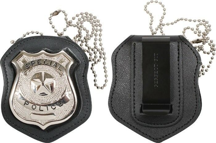 Cut Out & Clip On Leather Special Police Shield Law Enforcement Badge ...